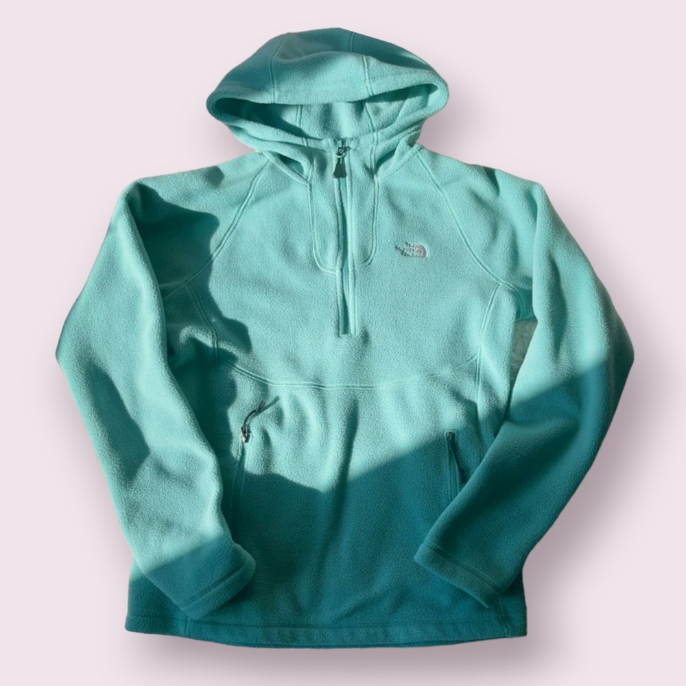 The North Face Half Zip Pullover Fleece Mint‎ Green Jacket